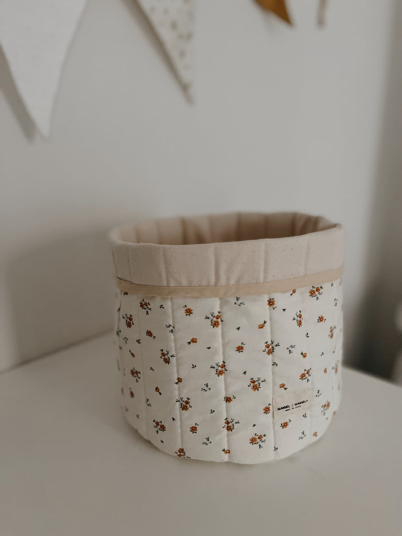 CESTA REDONDA TWO FLOWERS